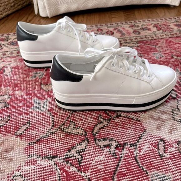 Marc Jacobs White Leather Grand Platform Sneakers - Picture 3 of 15